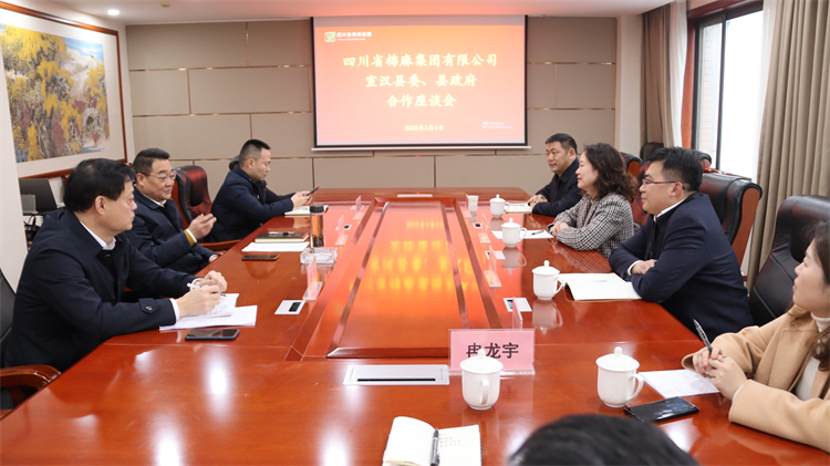 集團公司召開與宣漢縣委、縣政府合作座談會