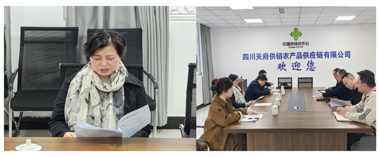 楊武秀帶隊到集團龍泉農(nóng)產(chǎn)品集采集配中心調研指導工作